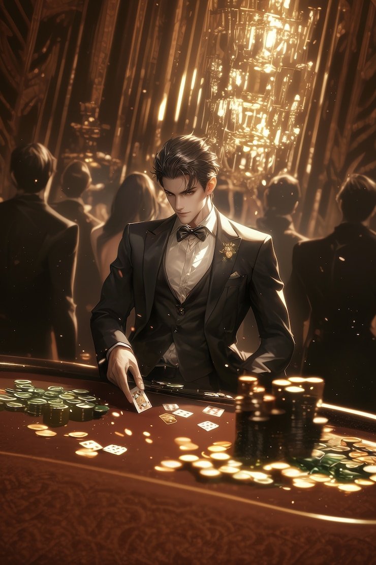 Live baccarat table on 8278 slot showing dealer, cards, and betting interface